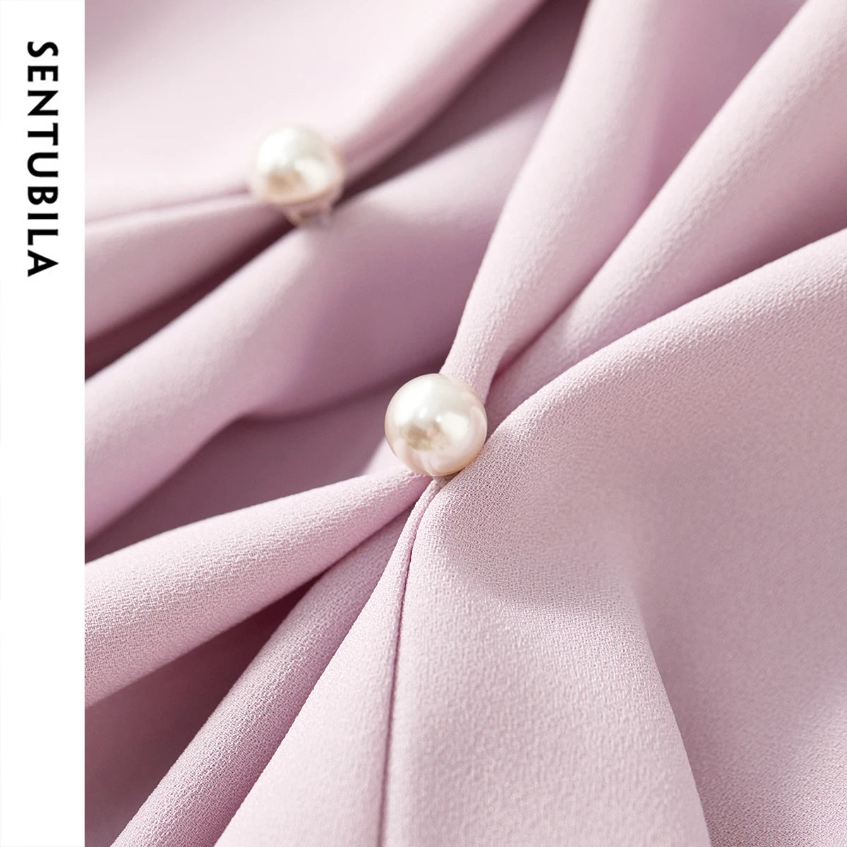 V-Neck Tie-Detail Blouse