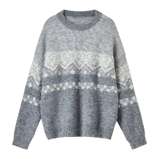 Fair-Isle Crew-Neck Sweater