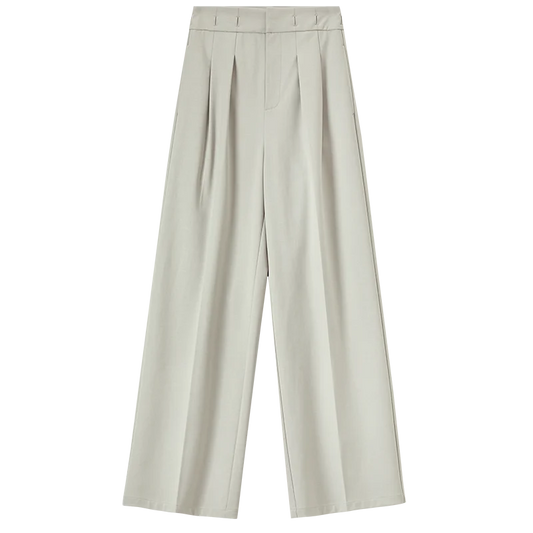 Pleated Wide-Leg Pants