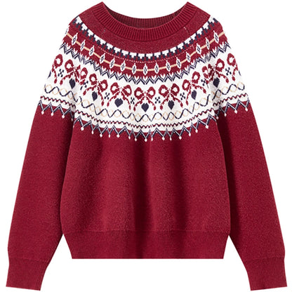 Fair-Isle Crew-Neck Sweater