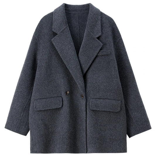 Notched-Lapel Relaxed Blazer