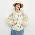 Apricot Blue Floral