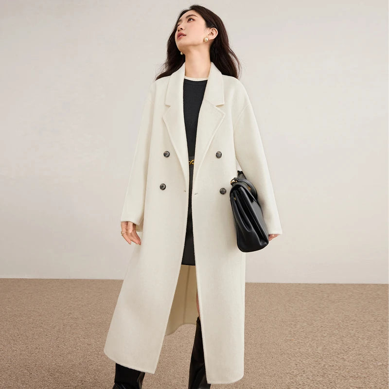 Double-Breasted Long Coat