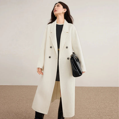 Double-Breasted Long Coat