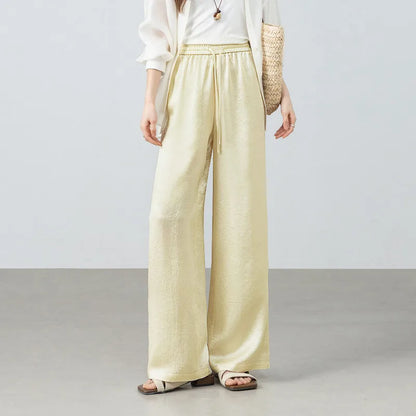 Drawstring Wide-Leg Pants