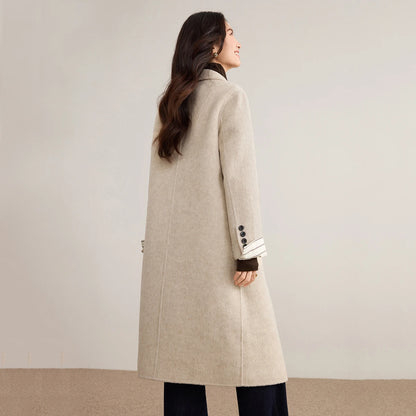Double-Breasted Long Coat