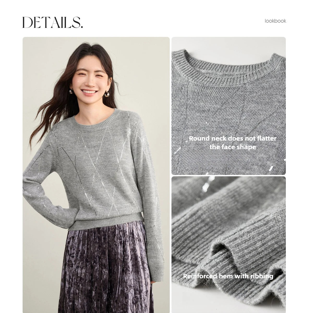 Argyle Crew-Neck Sweater
