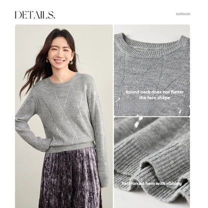 Argyle Crew-Neck Sweater