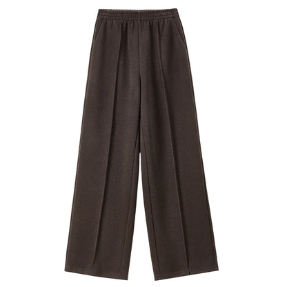 Elastic-Waist Wide-Leg Pants