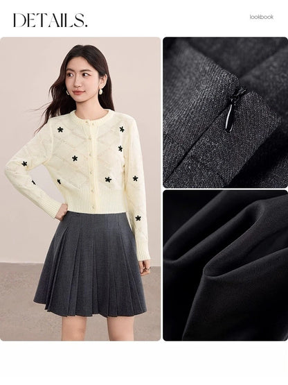 Pleated Mini Skirt