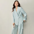 Grey Green Pants Set