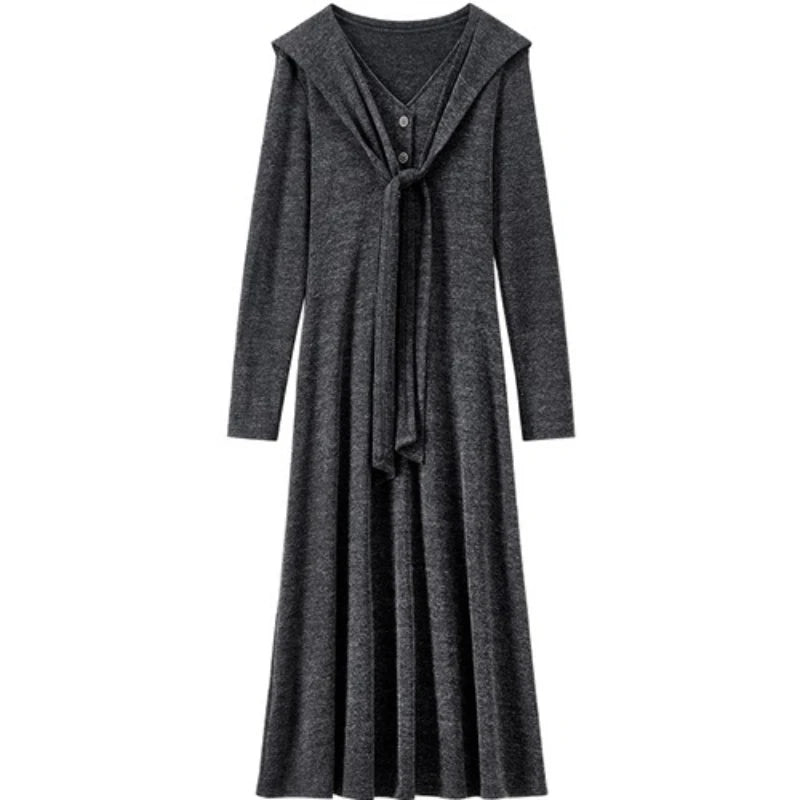 V-Neck A-Line Dress