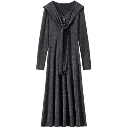 V-Neck A-Line Dress