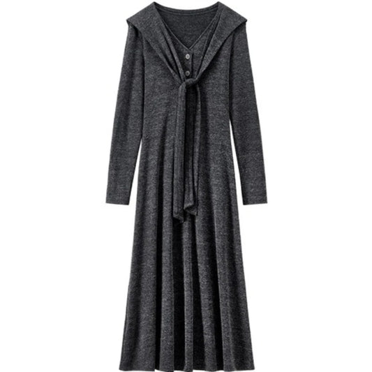 V-Neck A-Line Dress