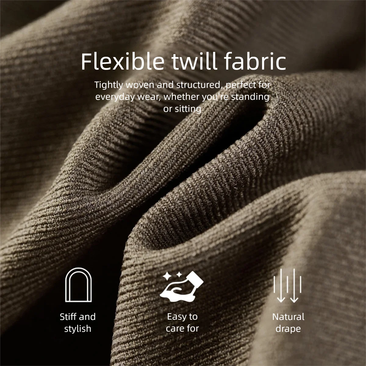 Center-Seam Straight-Leg Pants