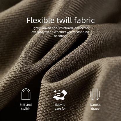 Center-Seam Straight-Leg Pants