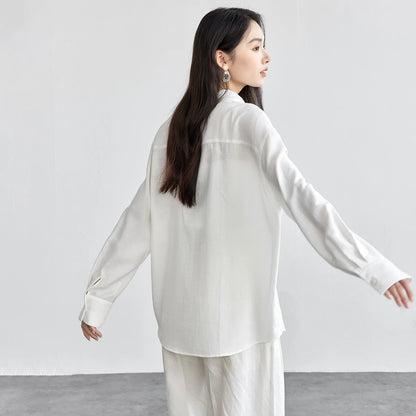 Drop-Shoulder Longline Shirt