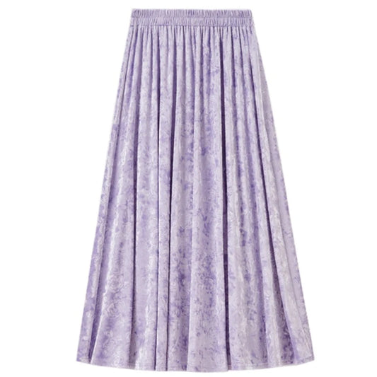 Floral A-Line Midi Skirt