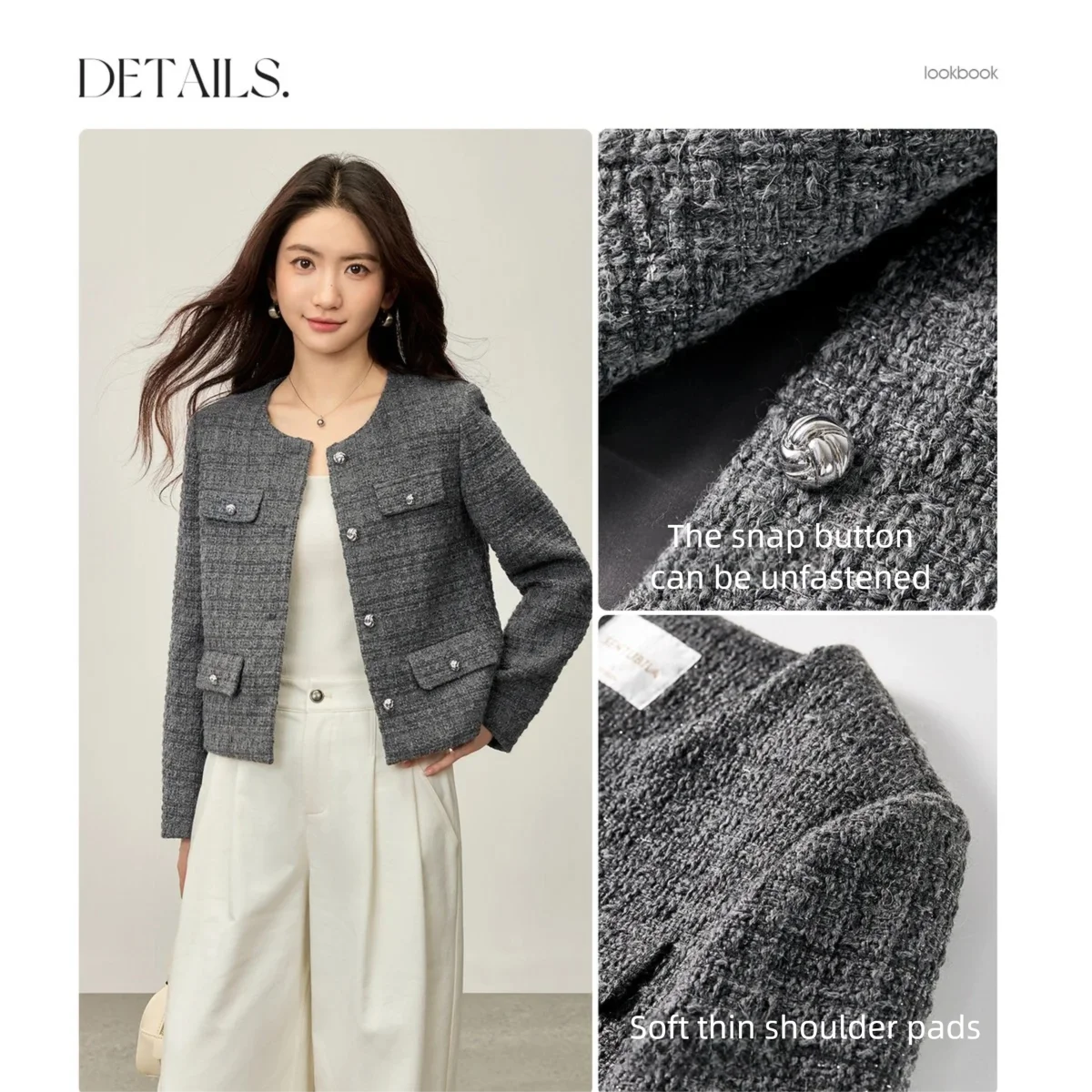 Checked Flap-Pocket Jacket