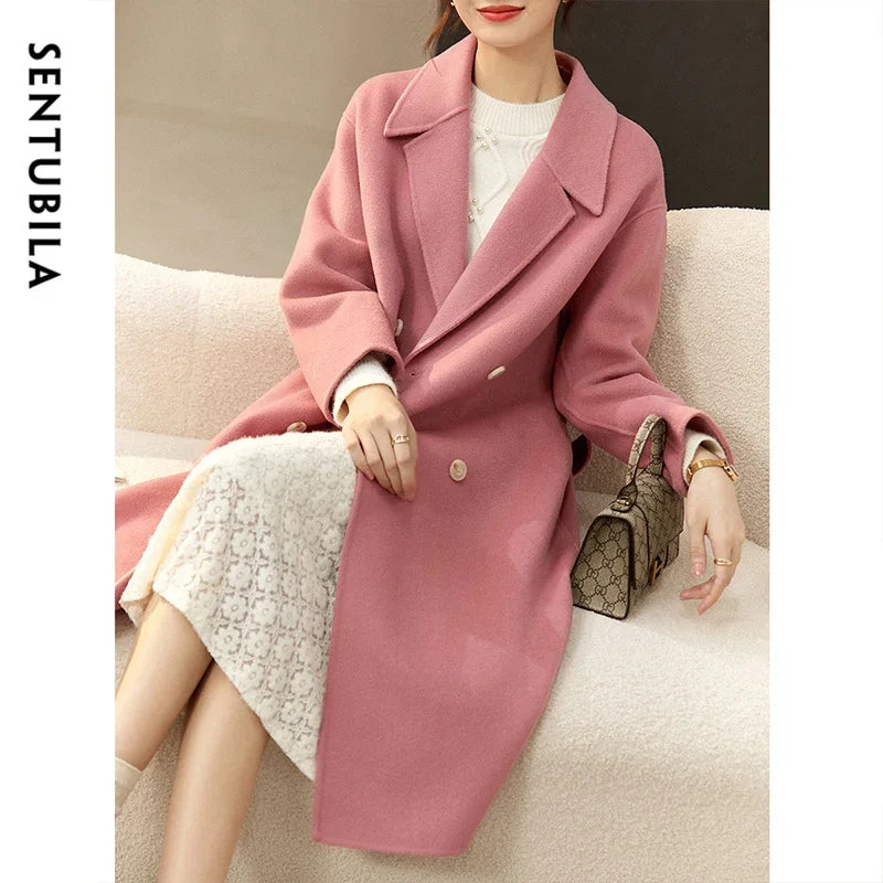 Notched-Lapel Longline Coat