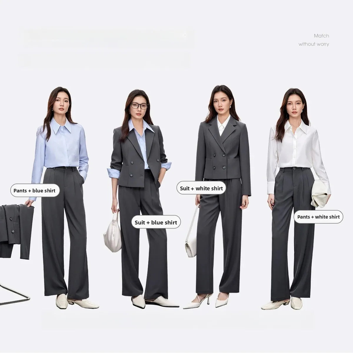 Double-Breasted Jacket and Pants Set