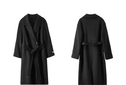 Notched-Lapel Longline Coat