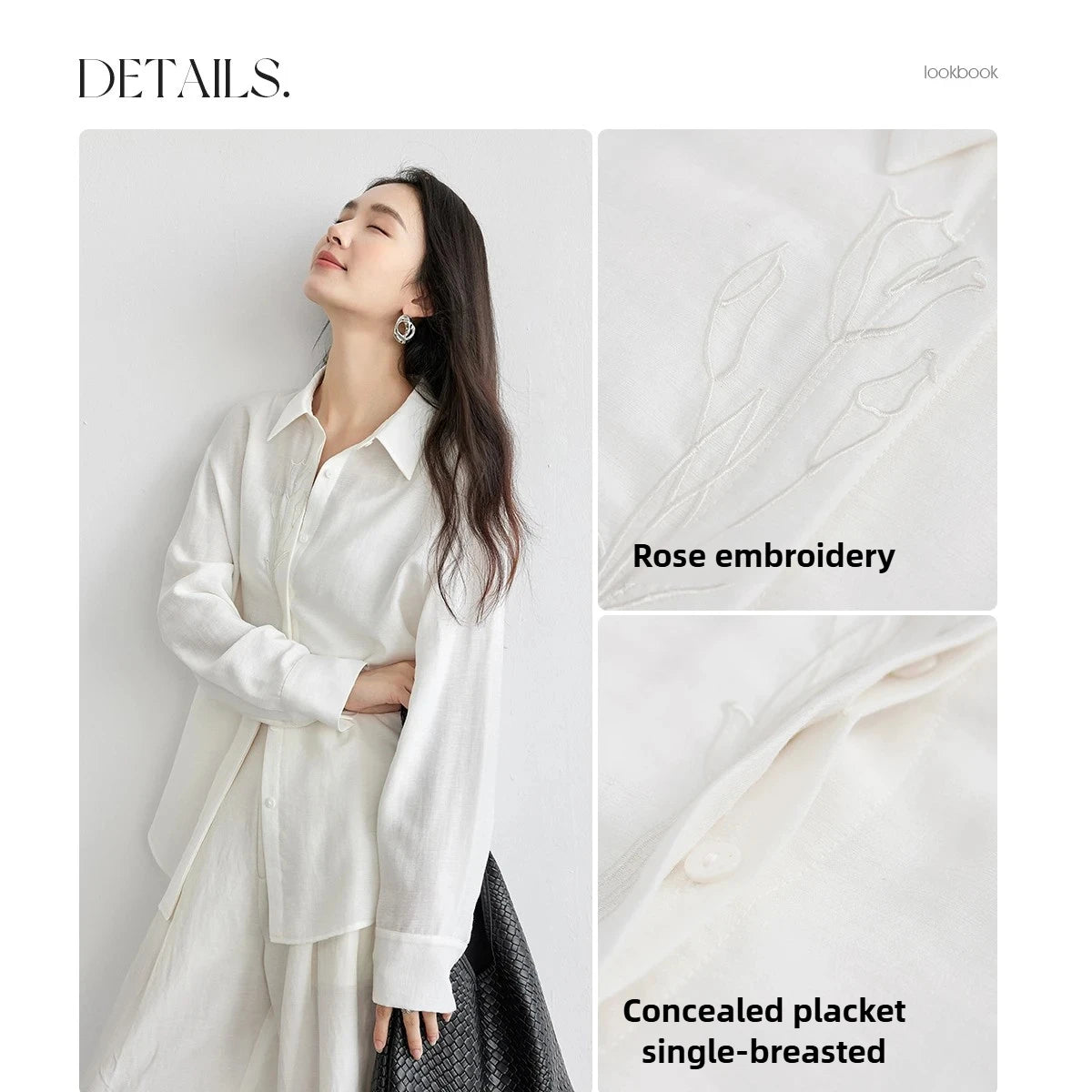 Drop-Shoulder Longline Shirt