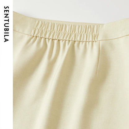 Short-Sleeve Jacket and Skirt Set