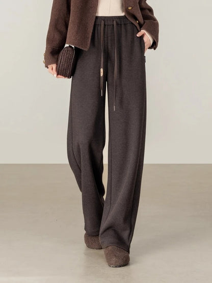 Drawstring Wide-Leg Pants