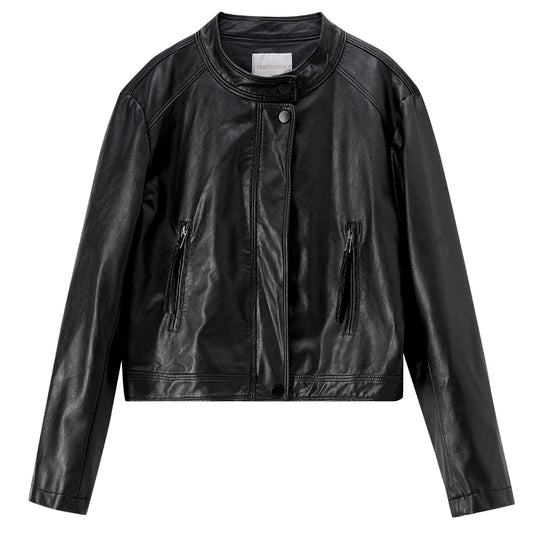Stand-Collar Zip-Up Jacket
