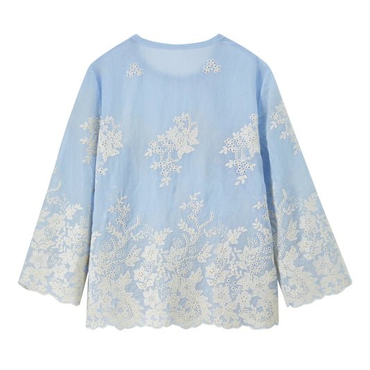 Floral Embroidered Blouse