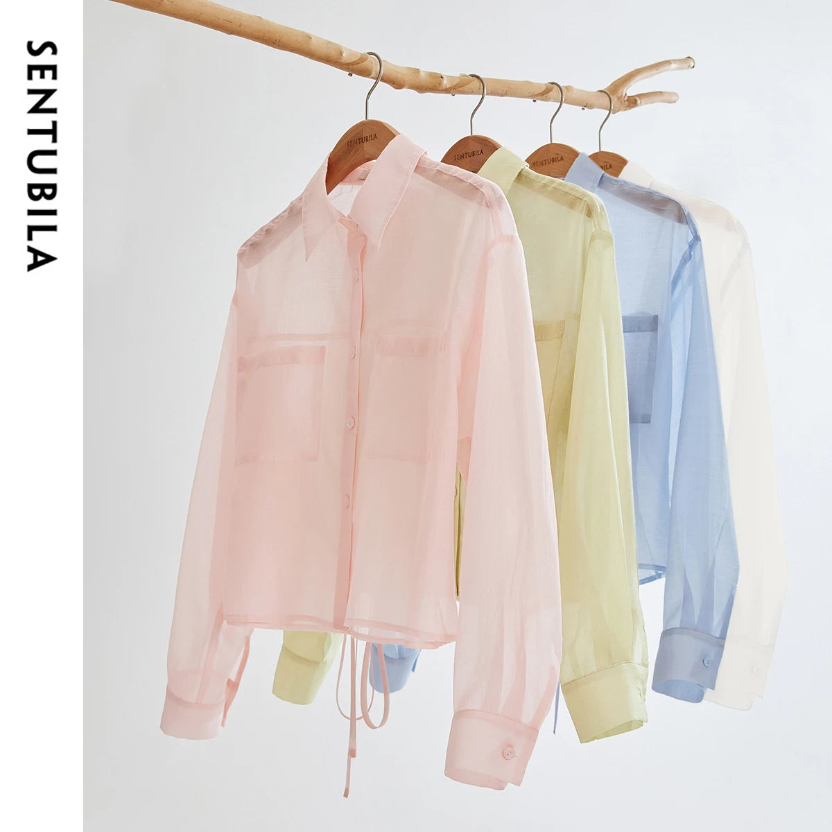 Patch-Pocket Cropped Shirt