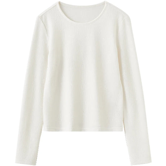 Scoop-Neck Long-Sleeve Top
