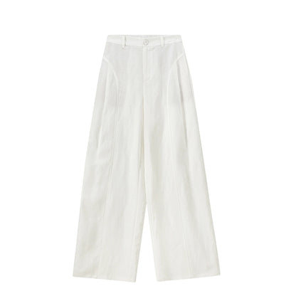 Elastic-Waist Wide-Leg Pants