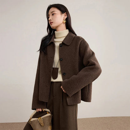 Collared Button-Front Jacket