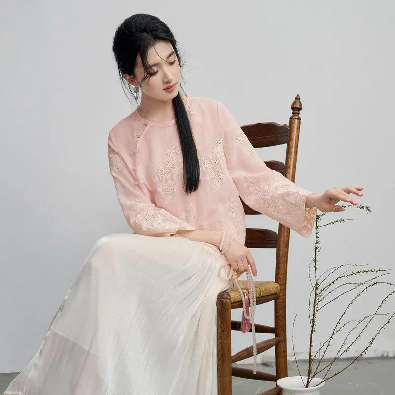 Floral Embroidered Blouse