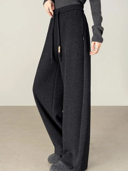 Drawstring Wide-Leg Pants