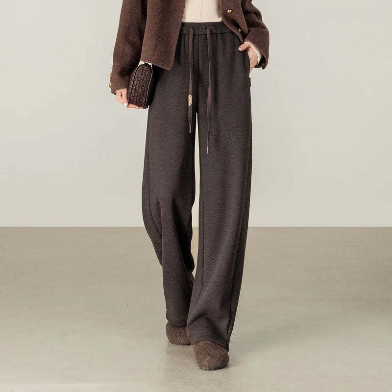 Drawstring Wide-Leg Pants